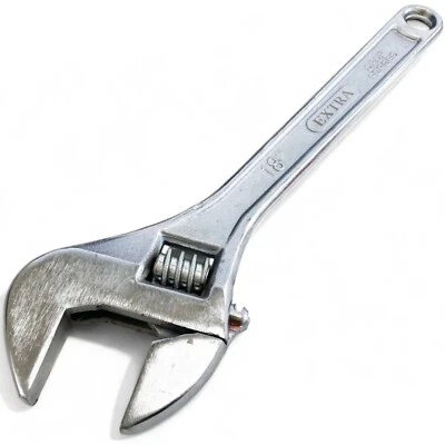 Llave de mandíbula extra ancha ajustable 450 mm 18" resistente 55 mm apertura de mandíbula Foto 1 de 4