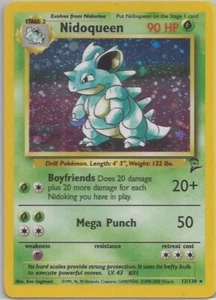 Pokemon Base 2 TCG - "Nidoqueen" Holo Foil Rare Karte #12/130 - Bild 1 von 1
