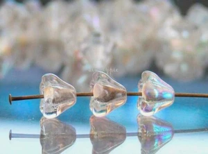 20 cuentas de vidrio para copa de flor checa con campana de flor de cristal AB - Imagen 1 de 2