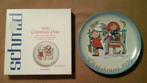BERTA HUMMEL 1976 Limited Edition CHRISTMAS PLATE "SACRED JOURNEY " - Picture 1 of 7