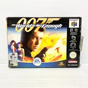The World Is Not Enough + Caja, Manual, Inserto CIB - Nintendo N64 - Probado - Imagen 1 de 10