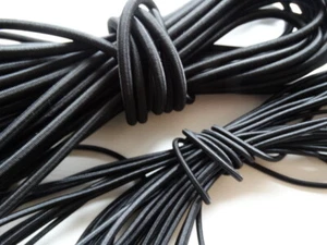 3mm 4mm 5mm Black Elastic Shock Cord Bungee Rope Tie Down Draw String Per Metre - Picture 1 of 4