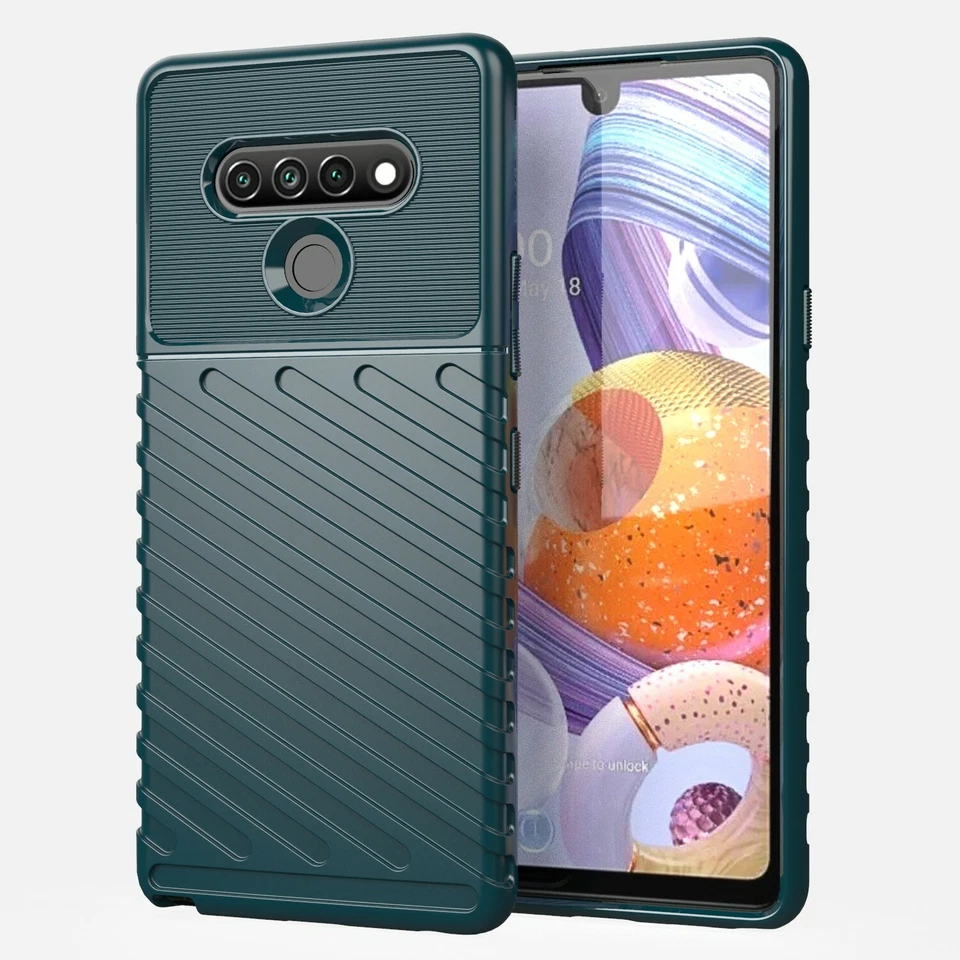 LG Stylo 6 Sleek and Unique Shockproof Heavy-Duty Green Cell Phone Case  - Image 1 of 4