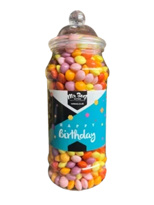 Skittles Sweets Dessert Happy Birthday 900gm Novelty Sweet Jar - Picture 1 of 1