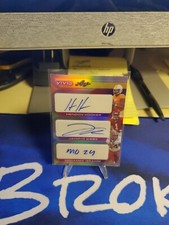 2023 Leaf Vivid Triple Auto Hendon Hooker Jahmyr Gibbs & Mohamed Ibrahim 7/9...