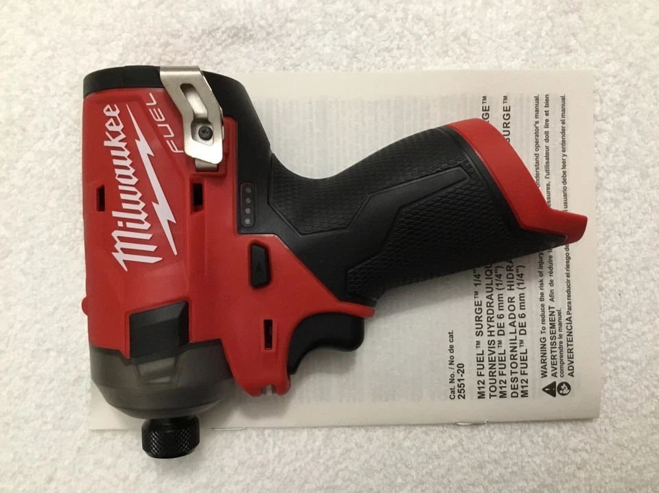 New Milwaukee Fuel 2551-20 M12 12 Volt 1/4 Surge Hex Hydraulic Impact Driver - Image 1 of 1