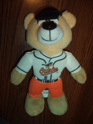 Vintage Baltimore Orioles MLB Baseball Plush Stuffed Teddy Bear Mascot 8" Cover