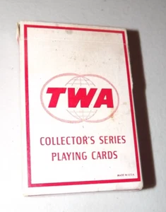 1955 TWA COLLECTOR SERIES LOCKHEAD CARTE DA GIOCO CARTE X293 - Foto 1 di 2