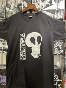 SUBHUMANS SKULL T.SHIRT Gbh Discharge Chaos Uk Hardcore Punk Up To Xl Sizes! - Picture 1 of 4