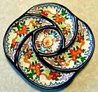 Mexican Folk Art Loza Poblana Swirled Divided Platter, Sheraton Hacienda Del Mar
