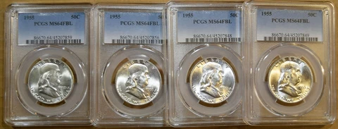 1955 PCGS MS64 FBL FS-401 Bugs Bunny Franklin Half Dollar - Blazing White Cover
