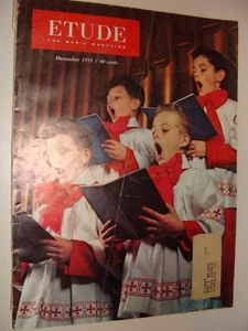 Revista Etude diciembre 1955 partituras Hammond órgano anuncio contraportada - Imagen 1 de 3