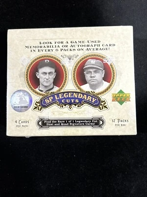 2006 Upper Deck SP Legendary Cuts Baseball Factory Sealed Box 12 Packs RARE - Image 1 of 4