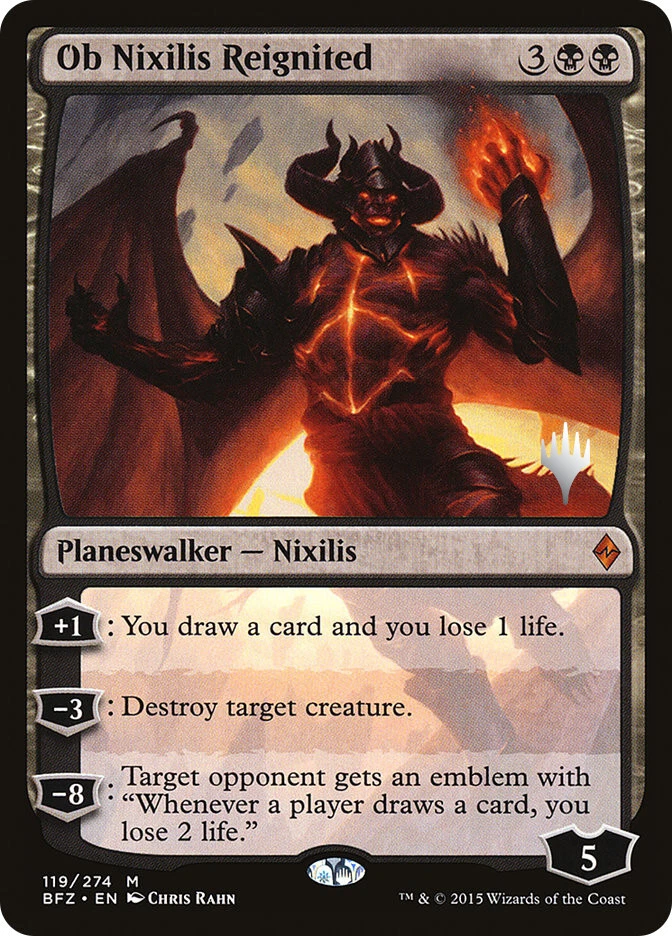 MTG Ob Nixilis Reignited Promo Pack Battle for Zendikar  - Promo: Planeswalker - Image 1 of 1