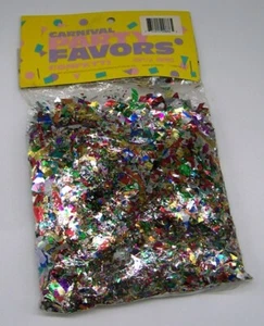 CARNIVAL PARTY FAVORS - BAG OF CONFETTI - MULTI COLOR - 2 1/2 OZ - Picture 1 of 1