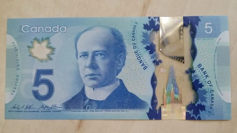 CANADA $5 Dollars 2013 2015 P106c Wilkins/Poloz UNC Polymer Banknote Cover