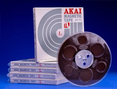 NUEVO Carrete de cinta magnética Akai AT-7L 7 pulgadas en caja original para grabadora de cinta Foto 1 de 4