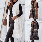 Stylish Sleeveless Faux Fur Coat Gilet Outwear for Women's Winter Warmth