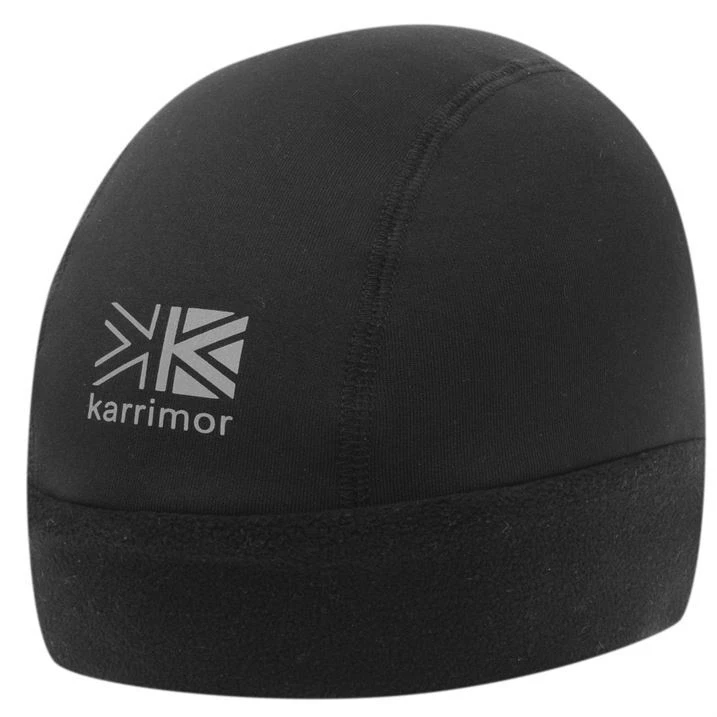 MENS KARRIMOR BLACK THERMAL WINTER LIGHTWEIGHT REFLECTIVE SOFT LINED BEANIE HAT - image 1 of 1