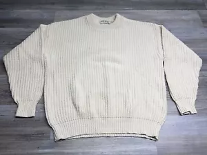 Orvis Pullover Herren cremeweiß Gr. XL Rundhals Rippstrick Pulli Baumwolle - Bild 1 von 6