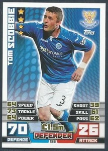 TOPPS MATCH ATTAX SPL 2014-15- #186-ST JOHNSTONE-TOM SCOBBIE - Picture 1 of 1