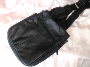 Leather Crossbody Saddle Bag With 2 Inch Strap - Picture 1 of 10
