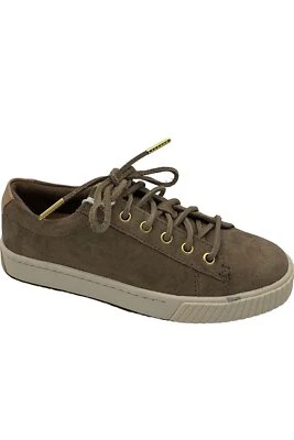 Sperry Suede Lace-Up Sneakers Anchor Taupe - Image 1 of 3