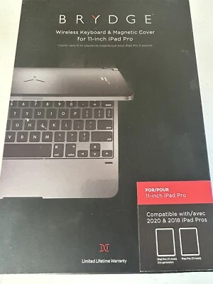 Brydge Wireless Keyboard iPad Pro 11 in Bluetooth BRY4012 2018 & 2020 Space Gray - Image 1 of 4