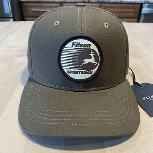 Gorra para leñador Filson Sportsman de tela de hojalata seca - Nueva con etiquetas - Marsh Olive - Imagen 1 de 17