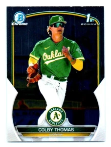 2023 Bowman Chrome Prospects Colby Thomas Rookie Oakland Athletics #BCP-32 - Picture 1 of 2