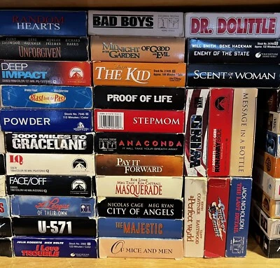 VHS SUPRISE BOX!! 🎉🎁🎊📦 12 Titles Per Box! $5 Flat Rate Shipping - Image 1 of 4
