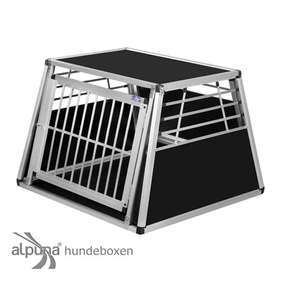 N2 Hundetransportbox Gitterbox Aluminium Transportbox Hundebox Alubox Autobox  - Bild 1 von 4
