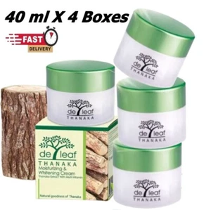 4X De leaf Whitening Cream Tanaka Natural Thanaka Face Moisturizer Smooth Skin 4 - Picture 1 of 11