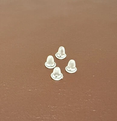 Repuesto de tapones para tapones de respaldo blando para tachuelas de pendiente de 4 piezas. Envío rápido desde NH Foto 1 de 3