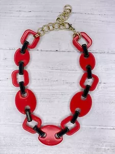 Alisha D fashion acrylic link chain chunky statement necklace - Picture 1 of 2