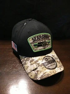 Seattle Seahawks Mütze Medium / Large New Era NFL 39THIRTY Stretch Flex Cap  - Bild 1 von 8