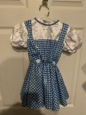 Vestido Disfraz Rubíes Dorothy Mago de Oz Niño Talla Pequeña Lentejuelas Foto 1 de 4