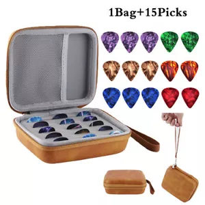 Estuche caja con soporte para púas de guitarra de 16 piezas con afinador Pick Capo cuerdas bolsa de almacenamiento - Imagen 1 de 18