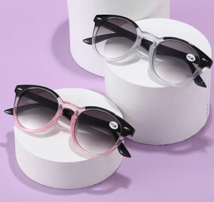 Herren Damen Vergrößerungsbrille Sonnenbrille getönt grau Lesebrille VERKAUF - Bild 1 von 10