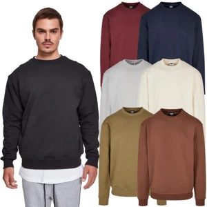 Urban Classics Crewneck Sweatshirt Sweater Pullover Round Neck Basic Men S-5XL - Picture 1 of 85