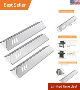 Heat Shield Plate Tent Cover Stainless Steel 14 3/16 Gas Grill 3-Pack - Bild 1 von 9