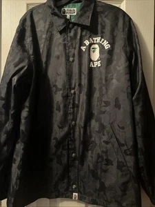 A Bathing Ape Black BAPE x Heineken 100 Black Camo Jacket with Logo M NWT - Picture 1 of 6