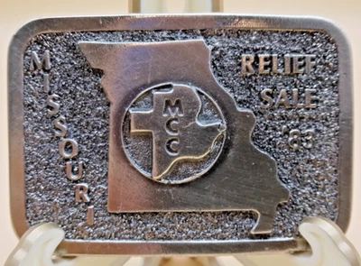 Hebilla de cinturón vintage Missouri MCC venta de relieve 1983 Foto 1 de 4