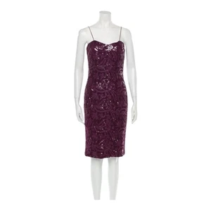Vestido Badgley Mischka Collection Escote Cuadrado Hasta la Rodilla Talla: 6 - Imagen 1 de 6