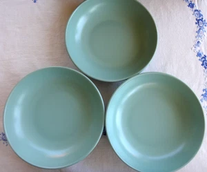 3~IKEA Fargrik Matte Seaform Green 9" Pasta/Soup/Salad Bowls, #15199, Thailand - Picture 1 of 3