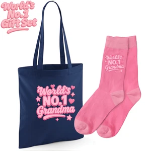 Oma Geschenkset Socken & Geschenktüte Geschenk Geburtstag Weihnachten Xmas Andenken Geschenk - Bild 1 von 15