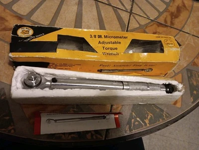 Pit Bull A.J. Tools 3/8" DR Micrometer Adjustable Torque Wrench With Box - Image 1 of 2