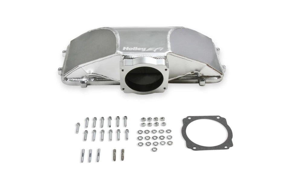 Holley 300-284 Silver Hi-Ram 95MM Side Mount Plenum Top for Mystique LS Sable LS Foto 1 de 4
