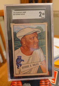 1952 Bowman Large Football #48 George Halas SGC 2 Under Graded Look HOF - Bild 1 von 2