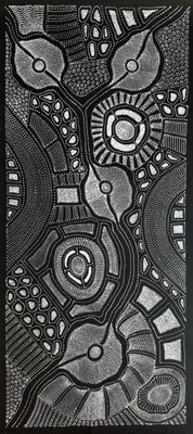 Anna Petyarre (Pitjara), arte aborigen altamente coleccionable. Inc, certificado de autenticidad y fotos Foto 1 de 4